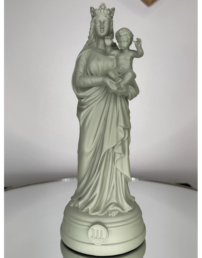 Statuette vierge à l'enfant - OLIVE 20cm