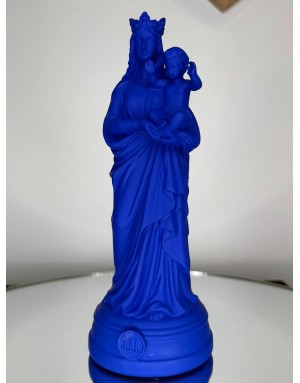 Statuette vierge à l'enfant - INDIGO 20cm