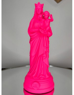 Statuette vierge à l'enfant - PINK 20cm