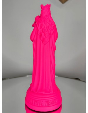 Statuette vierge à l'enfant - PINK 20cm