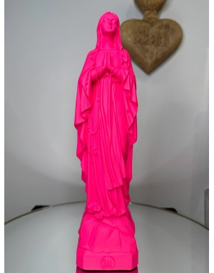 Statuette vierge Marie de LOURDES -30 cm - PINK