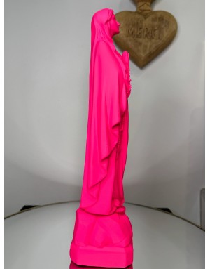 Statuette vierge Marie de LOURDES -30 cm - PINK