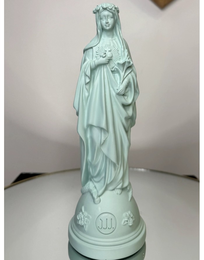 Statuette Marie aux fleurs - NUAGE 22cm