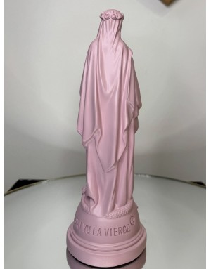Statuette Marie aux fleurs - ROSE POUDRÉ 22cm