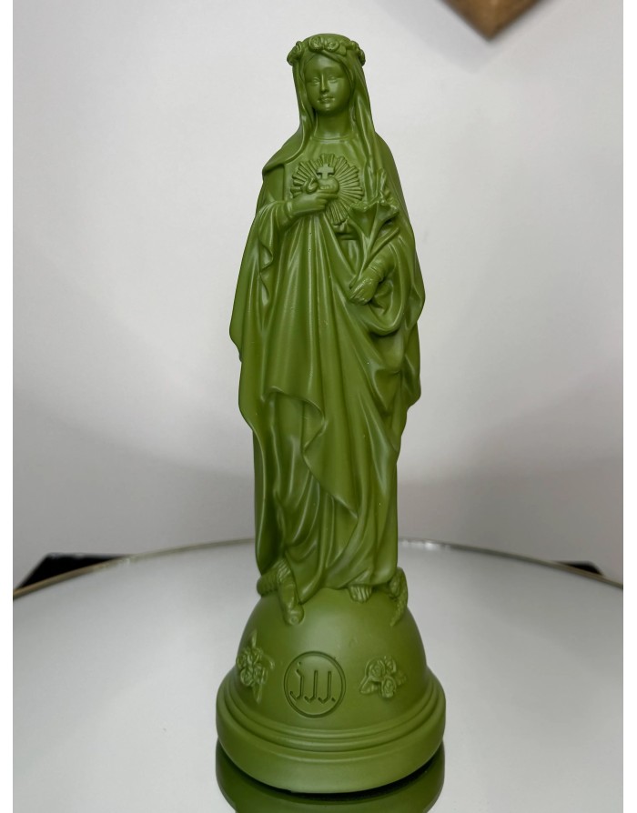 Statuette Marie aux fleurs - KAKI 22cm