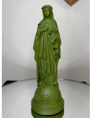 Statuette Marie aux fleurs - KAKI 22cm