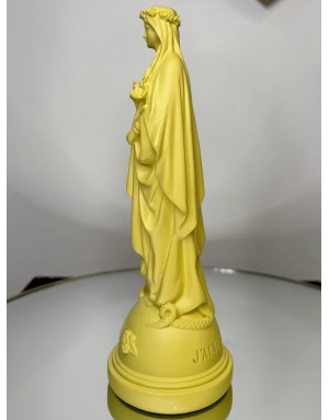Statuette Marie aux fleurs - CITRON 22cm
