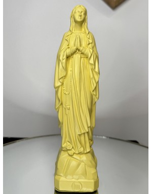 Statuette vierge Marie de LOURDES -23 cm - CITRON