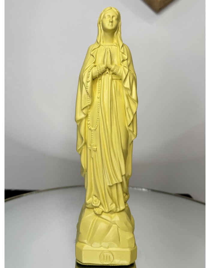 Statuette vierge Marie de LOURDES -23 cm - CITRON