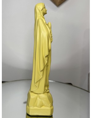 Statuette vierge Marie de LOURDES -23 cm - CITRON