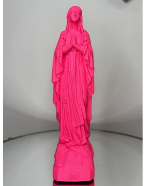 Statuette vierge Marie de LOURDES -23 cm - PINK