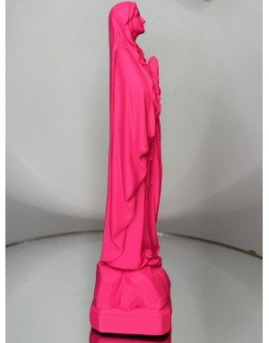 Statuette vierge Marie de LOURDES -23 cm - PINK