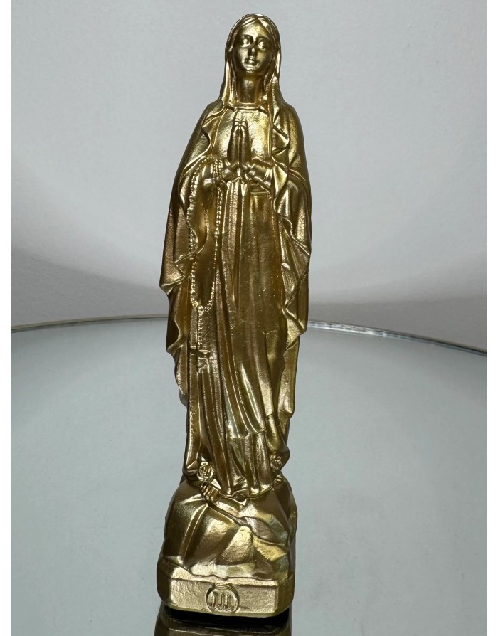 Statuette vierge Marie de LOURDES -12 cm - OR