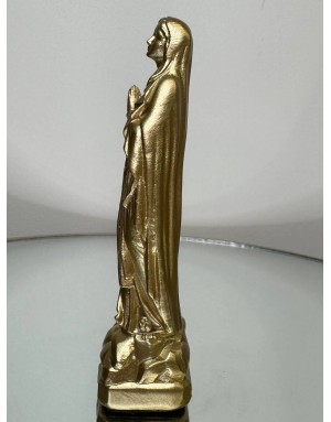 Statuette vierge Marie de LOURDES -12 cm - OR