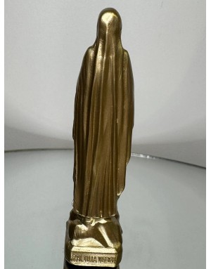 Statuette vierge Marie de LOURDES -12 cm - OR