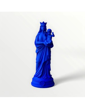 Statuette vierge à l'enfant - INDIGO 20cm