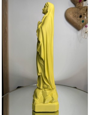 Statuette vierge Marie de LOURDES -30 cm - CITRON