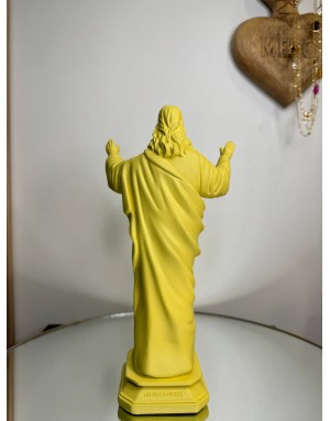 Statuette "Jésus loves you" - CITRON - 20cm