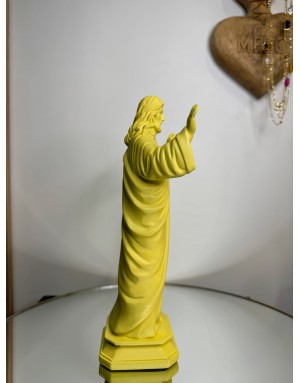 Statuette "Jésus loves you" - CITRON - 20cm