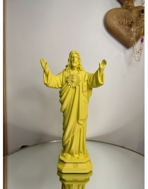 Statuette "Jésus loves you" - CITRON - 20cm
