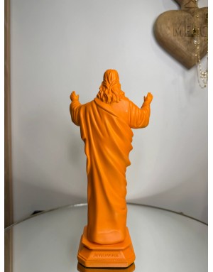 Statuette "Jésus love you" - MANDARINE - 20cm