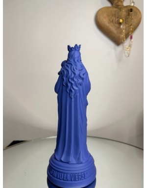 Statuette vierge à l'enfant - LAVANDE 20cm