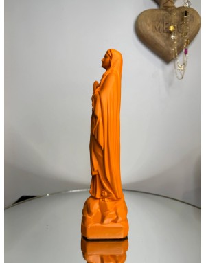 Statuette vierge Marie de LOURDES -23 cm - MANDARINE