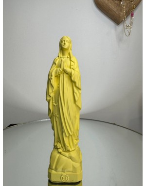 Statuette vierge Marie de LOURDES -17 cm - CITRON