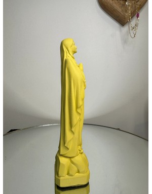Statuette vierge Marie de LOURDES -17 cm - CITRON