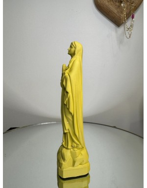 Statuette vierge Marie de LOURDES -17 cm - CITRON