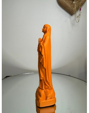Statuette vierge Marie de LOURDES -17 cm - MANDARINE