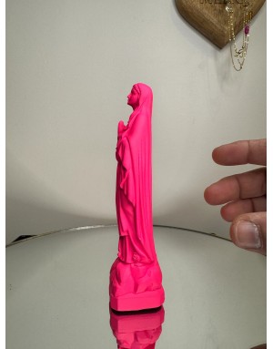 Statuette vierge Marie de LOURDES -17 cm - PINK