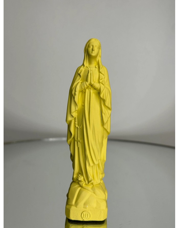 Statuette vierge Marie de LOURDES -12 cm - CITRON