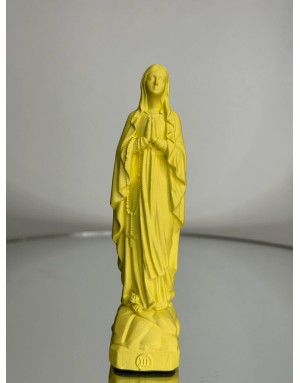 Statuette vierge Marie de LOURDES -12 cm - CITRON