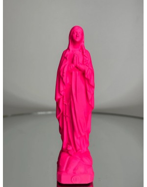 Statuette vierge Marie de LOURDES -12 cm - PINK