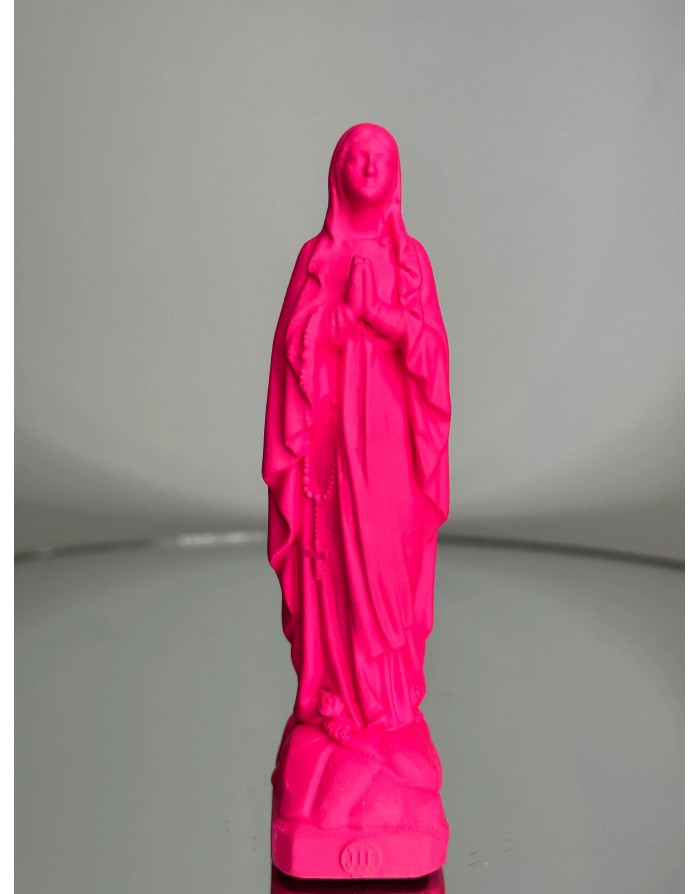 Statuette vierge Marie de LOURDES -12 cm - PINK