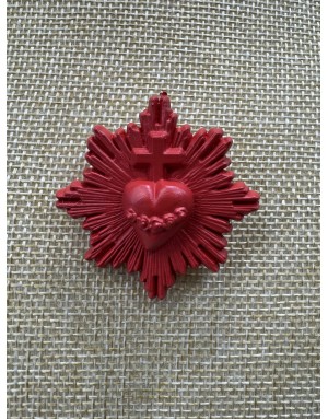 Broche Ex-Voto - Carmin