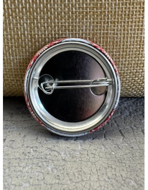 Badge Rond Vierge rose