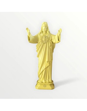 Statuette "Jésus loves you" - CITRON - 20cm