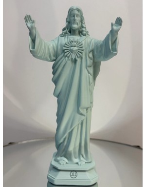 Statuette "Jésus loves you" - NUAGE - 22cm