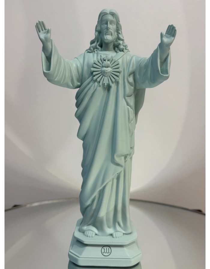 Statuette "Jésus loves you" - NUAGE - 22cm