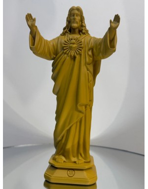Statuette "Jésus loves you" - CURRY - 22cm